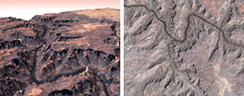 Pan-sharpen image and  over Grand Canyon, U.S. generated by PRISM and AVNIR-2.