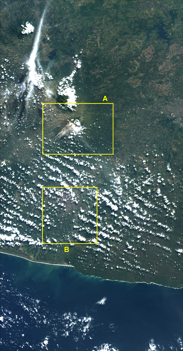 Java, Indonesia observed by AVNIR-2 on June 12, 2006 (JST).
