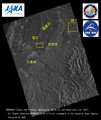 CSA(カナダ宇宙局)及びMDA(MacDonald, Dettwiler and Associates)が共同で開発・運用している地球観測衛星RADARSAT-2観測による新潟県画像(2011年8月1日観測)