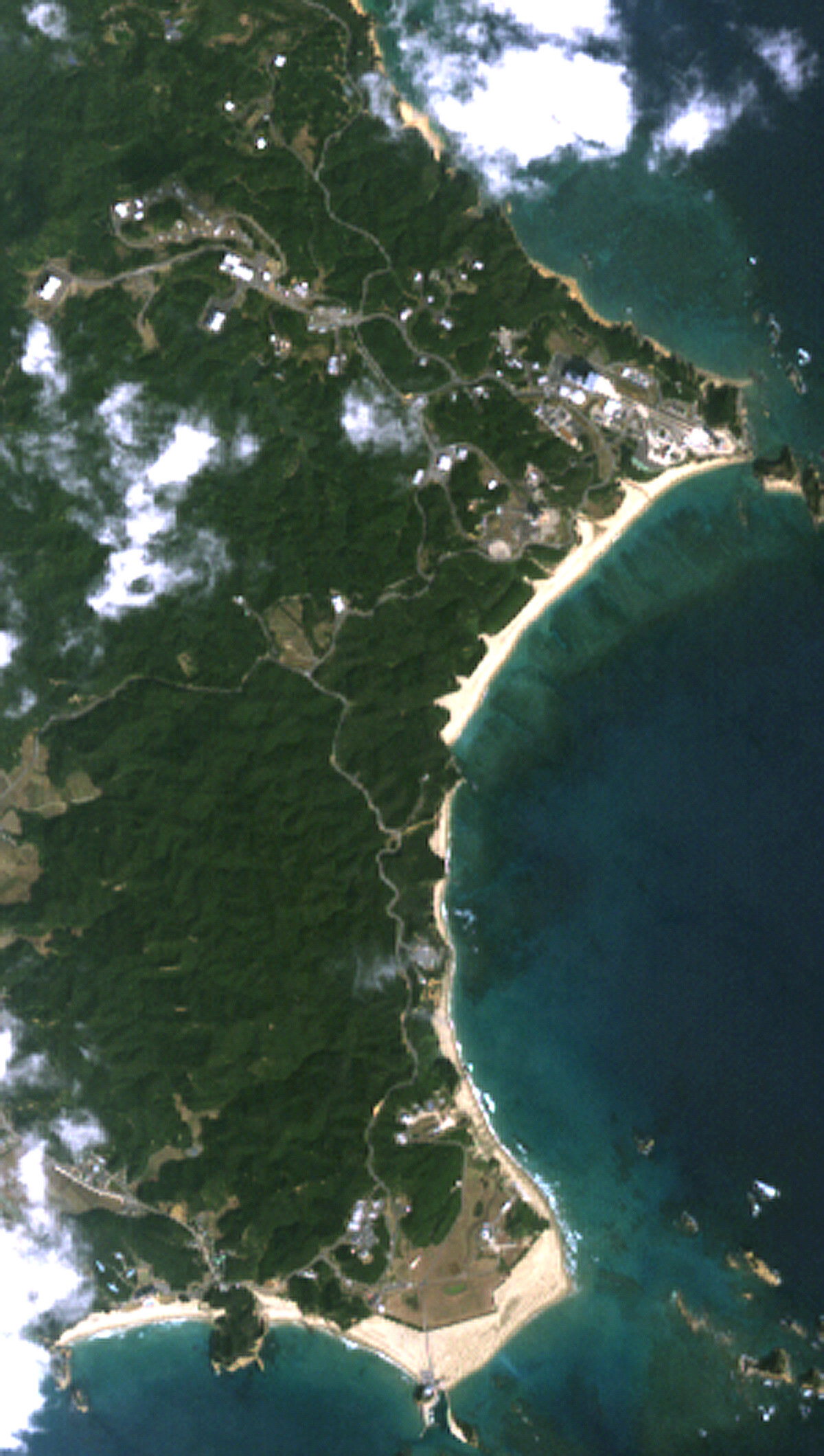 Tanegashina Island observed by the AVNIR-2 aboard the ALOS.