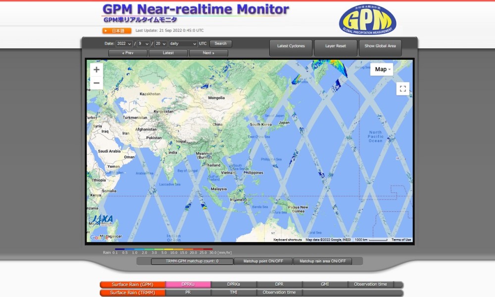 GPMGPM Near-Real-Time Monitor