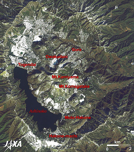 Enlarged Image of the Summit Area