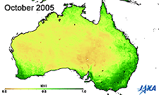 Vegetation index of Australia(2005)