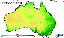 Vegetation index of Australia(2010)