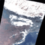 The first image obtained from "Midori-II"/GLI via "Kodama", the data relay test satellite.