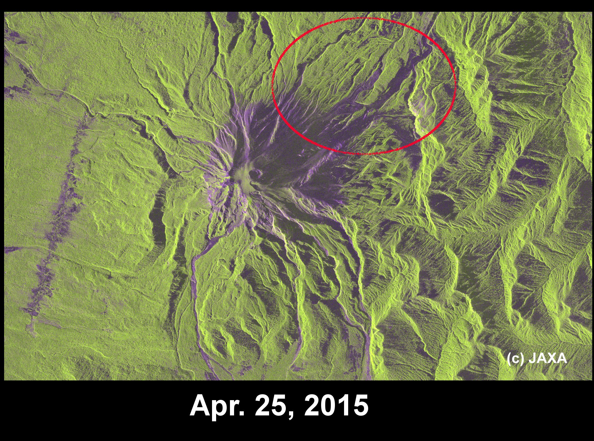 Fig.3 Left: observation with 3 m resolution mode (beam: U3-11, off-nadir angle: 42.7 degree) on April 25, 2015.