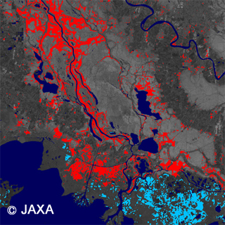 [Update on Jan. 21] Estimated inundation map of Flooding on the Mississippi River