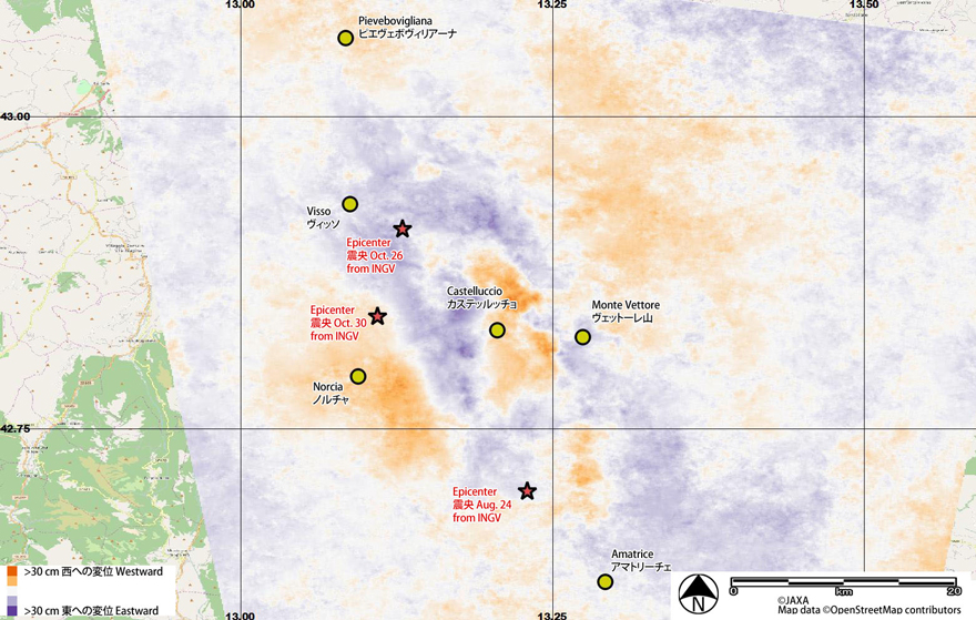 Fig. 13: Decomposed east-west displacement