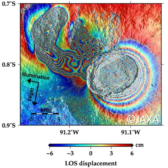 ALOS-2/PALSAR-2 Observation Result for Eruption of Mt. Sierra Negra in Galapagos.