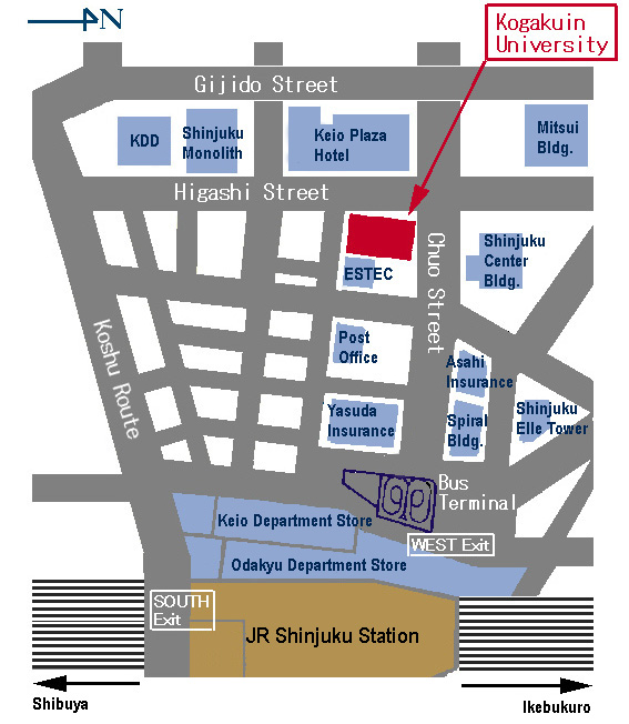 Direction to Kogakuin Univ.