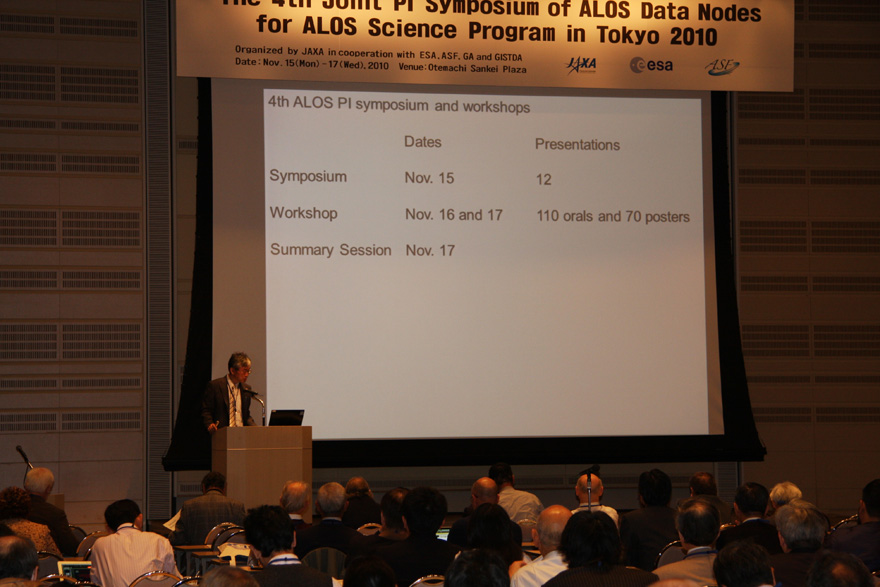 the 4th Joint PI Symposium of ALOS Data Nodes for ALOS Science Program 2010 Tokyo