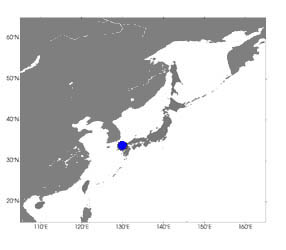 Location of Fukuoka