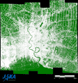 The flood map by using Pi-SAR-L data, November 7th to 9th data.