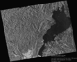 The image data on Lake Biwa in Shiga Prefecture was observed by the PALSAR on Mar. 21, 2006.