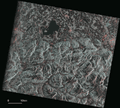 Border of Germany (Freistaat Bayern) and Austria (Bundesland Salzburg) observed by PALSAR (FBD) on Apr. 25, 2006.