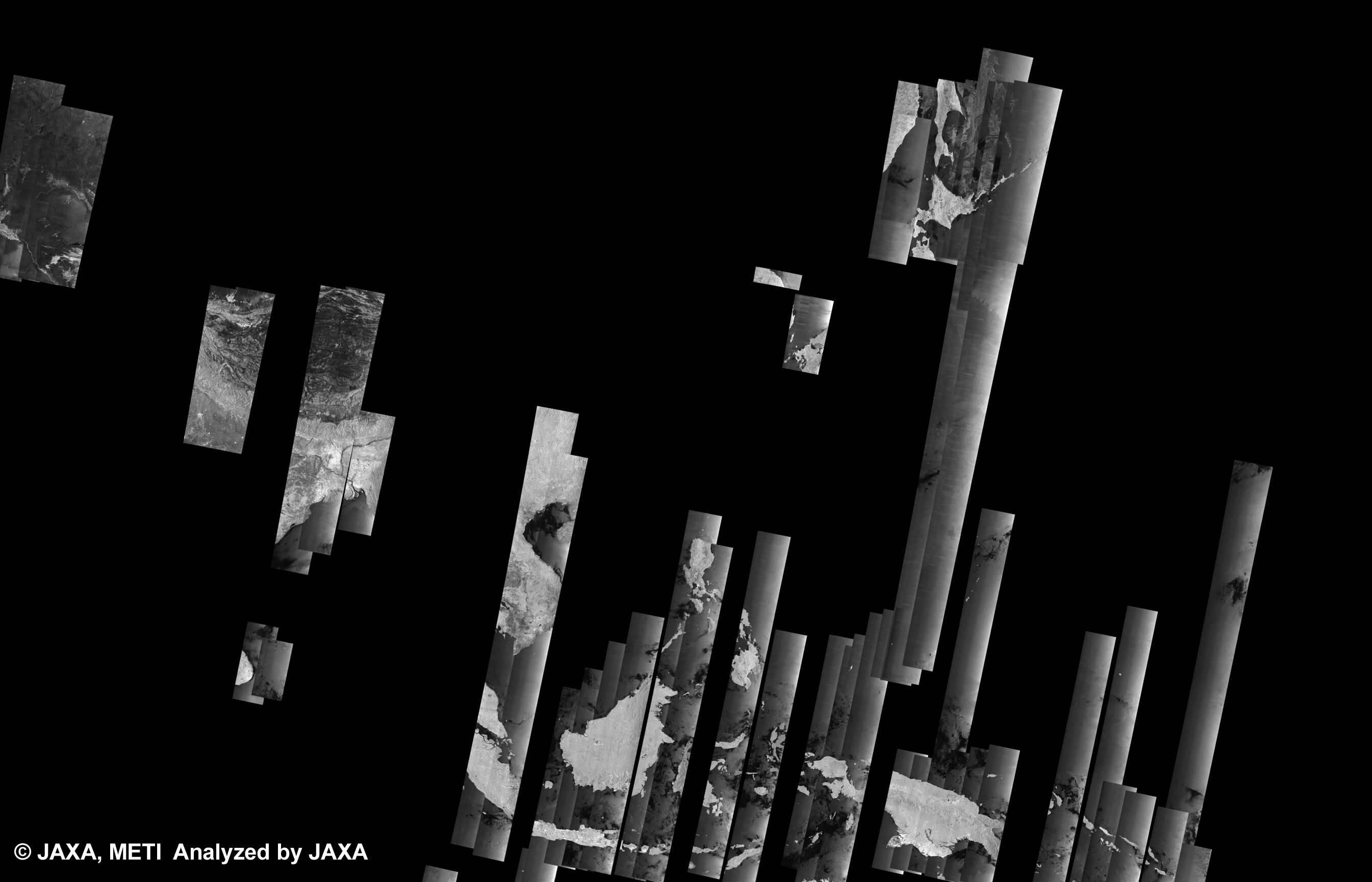 Asia Cycle18(Descending WB1), PALSAR 500m Browse Mosaic Product.