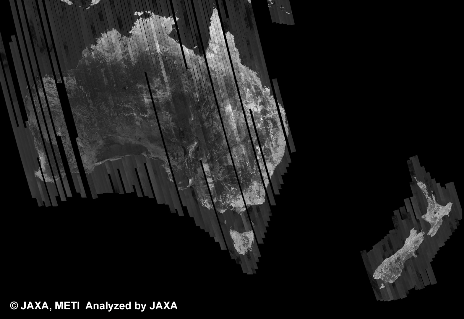 Fig. 2: The 500m Browse Mosaic of Australia for the cycle33 (Jan. 28, 2010 ~ Mar. 14, 2010).