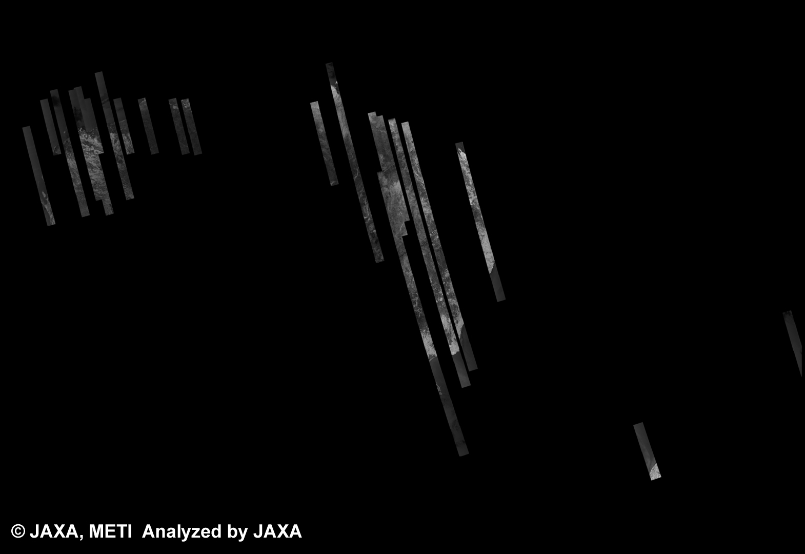 Fig. 8: PALSAR 500m Browse Mosaic (FBD/HH) of AUSTRALIA for cycle34 (Mar. 15, 2010 ~ Apr. 29, 2010).