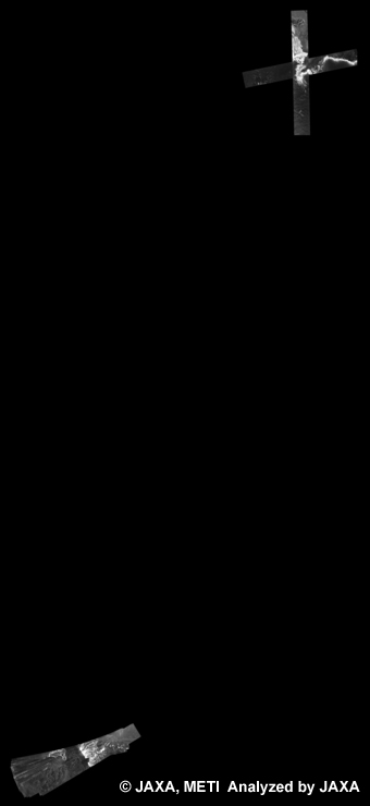 Fig. 3: PALSAR 500m Browse Mosaic (FBS/HH) of ANTARCTICA for cycle35 (Apr. 30, 2010 ~ Jun. 14, 2010).