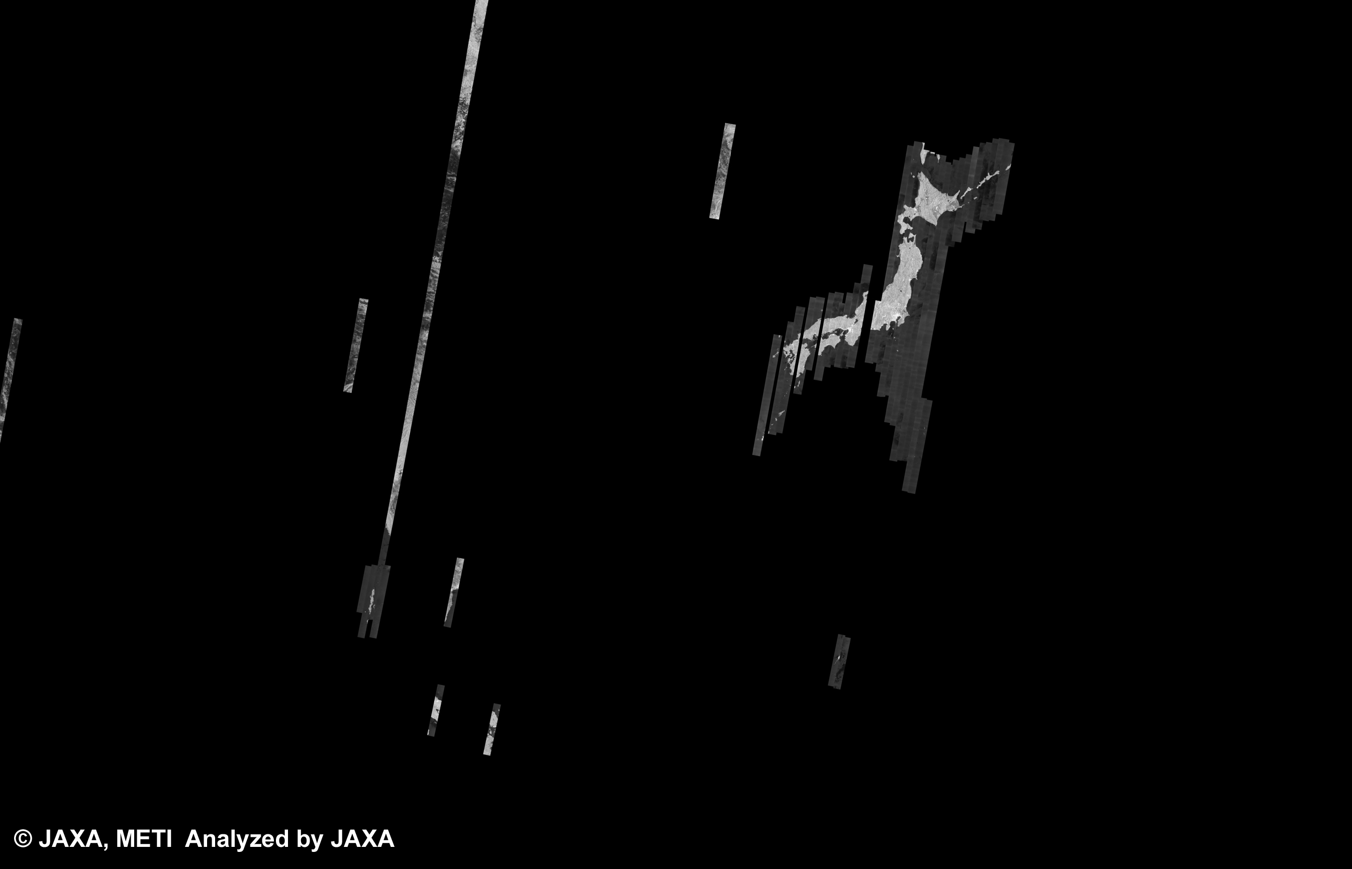 Fig. 8: The 500m Browse Mosaic (FBS/HH Descending) of ASIA for cycle37 (Jul. 31, 2010 ~ Sep. 14, 2010).