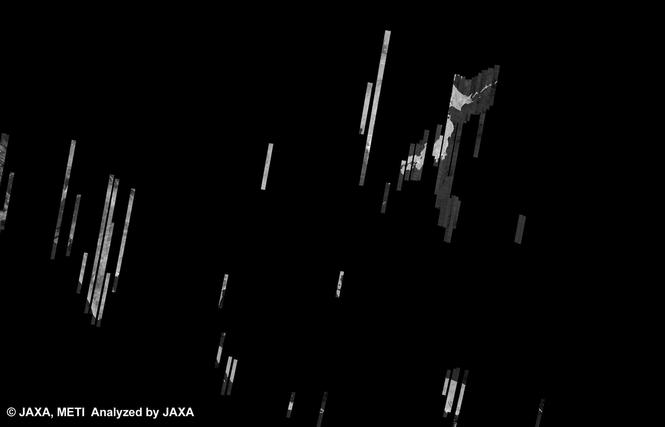 Fig. 6: The 500m Browse Mosaic (FBS/HH Descending) of ASIA for cycle38 (Sep. 15, 2010 ~ Oct. 30, 2010).