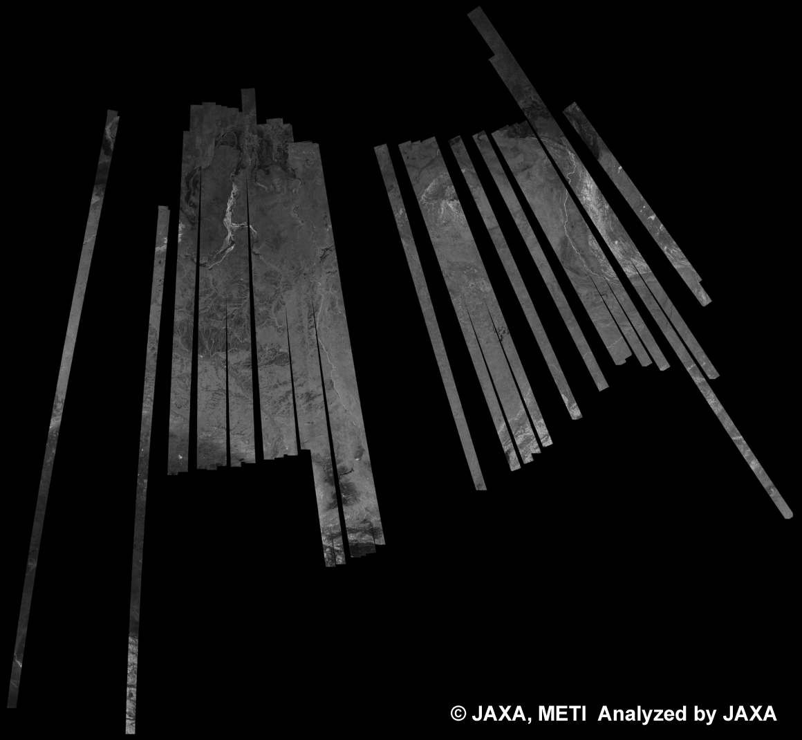 Fig. 15: The 500m Browse Mosaic (FBD/HH Ascending) of Siberia for cycle40 (Dec. 16, 2010 ~ Jan. 30, 2011).