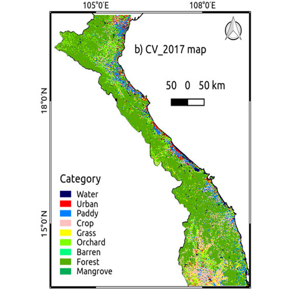 HRLULC map of the central region of Vietnam (ver.18.07) has been released.