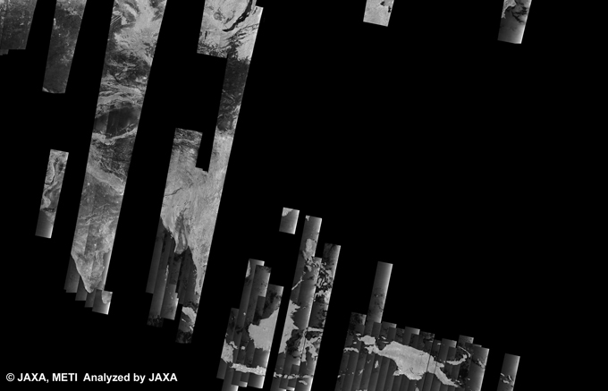 Fig. 7: The 500m Browse Mosaic (WB1/HH) of ASIA for cycle35 (Apr. 30, 2010 ~ Jun. 14, 2010).