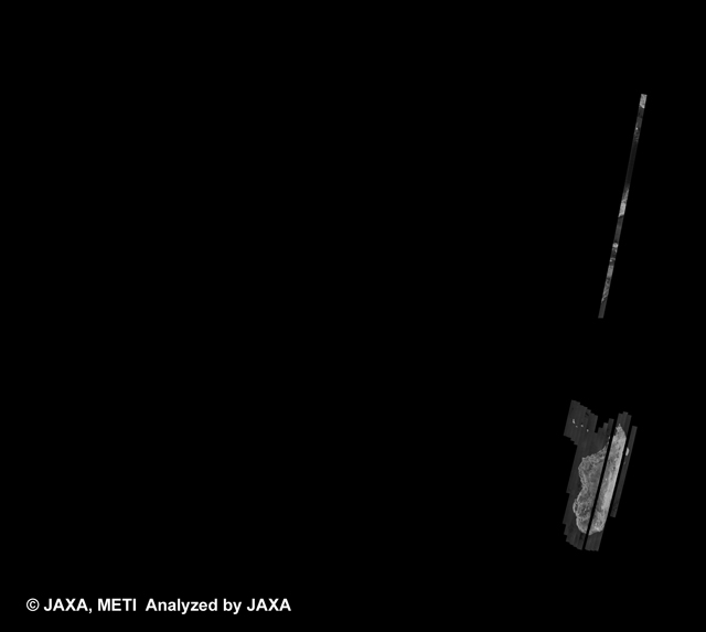 Fig. 2: PALSAR 500m Browse Mosaic (FBS/HH) of AFRICA for cycle37 (Jul. 31, 2010 ~ Sep. 14, 2010).