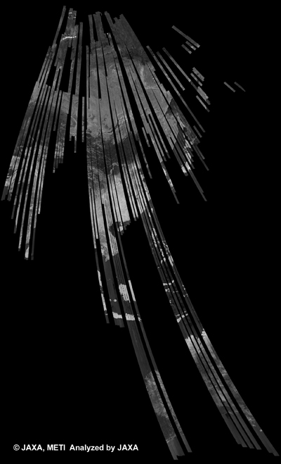 Fig. 13: The 500m Browse Mosaic (FBS/HH Ascending) of Siberia for cycle41 (Jan. 31, 2011 ~ Mar. 17, 2011).