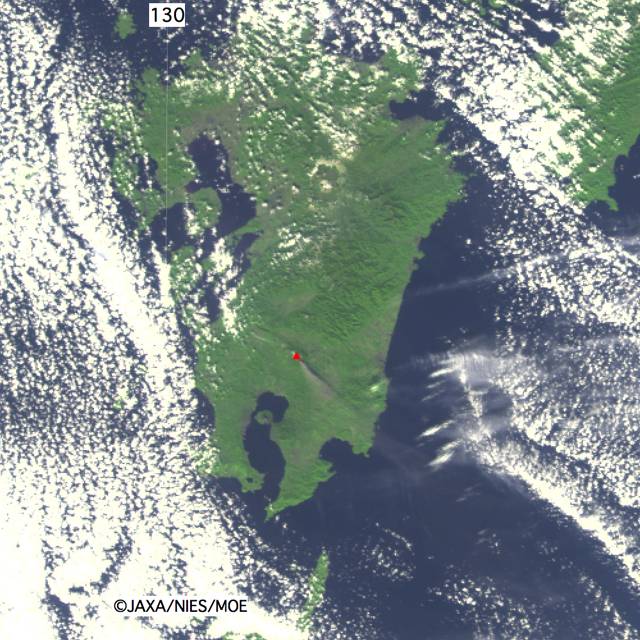 Fig.7: Enlarged image of western part of Miyakonojo City. (16 square kilometers, left: January 31, 2011; right: December 29, 2009).