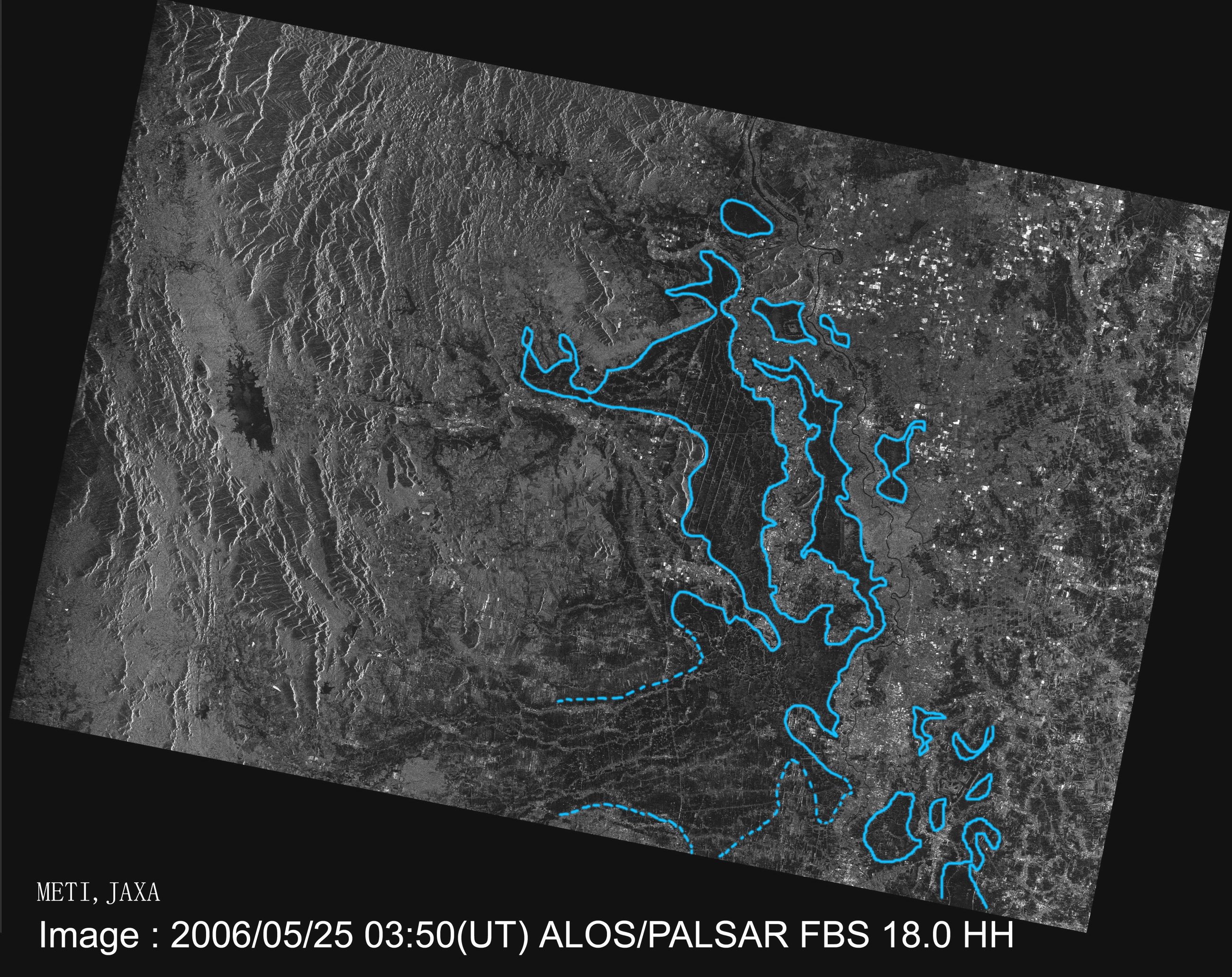 Flood area of Thai