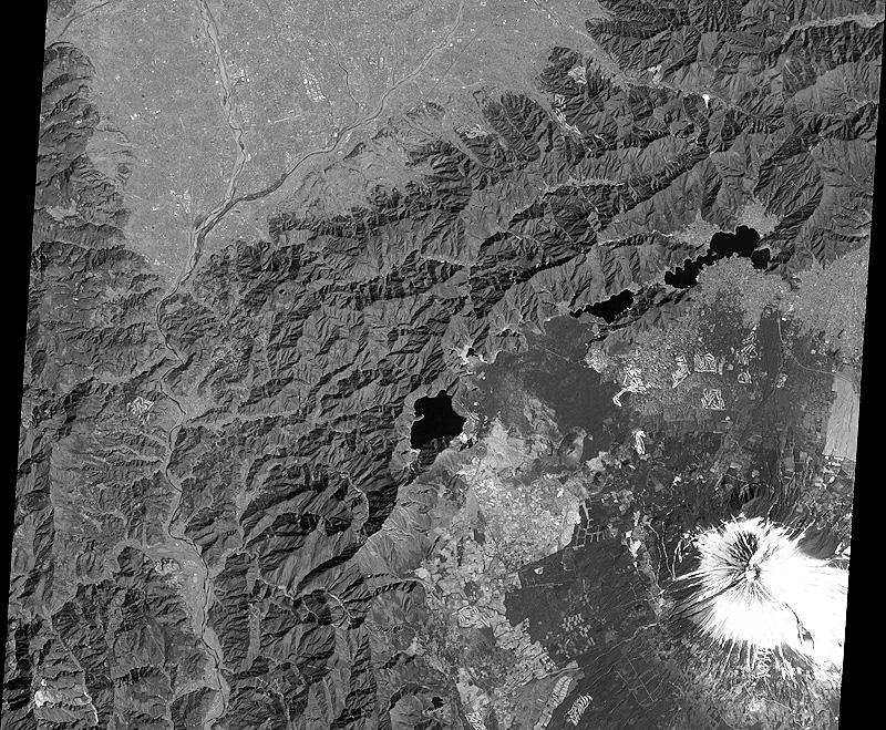 Mt. Fuji observed by the PRISM (Backward view image)