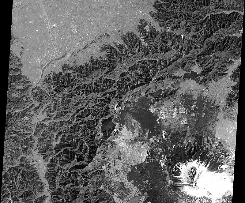 Mt. Fuji observed by the PRISM (Foward view image)