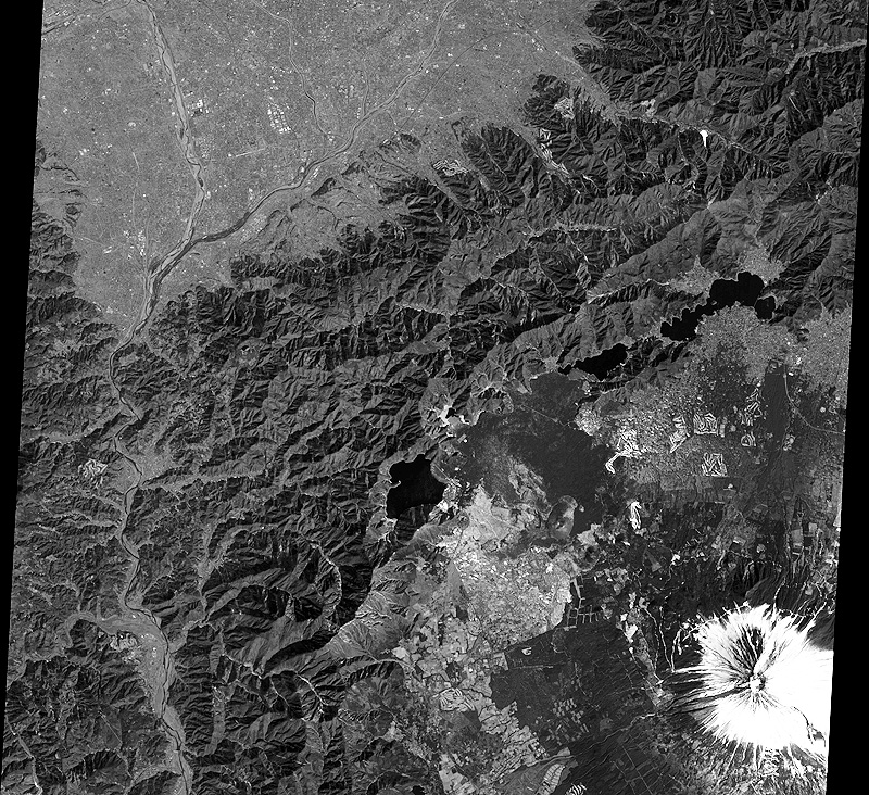 Mt. Fuji observed by the PRISM (Nadir view image)