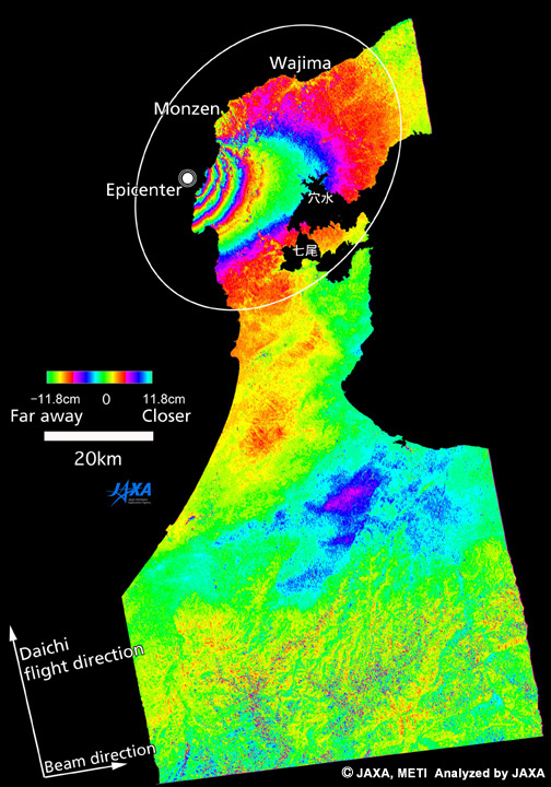 Figure 1: Diastrophism around the Noto Peninsular