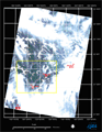 平成20年5月15日に取得したAVNIR-2画像(R,G,B=バンド3, 2, 1でカラー合成)