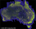2009年観測(2009年6月12日～2009年9月9日)のPALSAR50mオルソモザイクプロダクト・オーストラリア