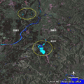 2008年8月28日から30日にかけて起きた愛知県の集中豪雨被災地周辺の陸域観測技術衛星「だいち」(ALOS)搭載のLバンド合成開口レーダ(PALSAR；パルサー)による観測画像(2008年8月30日(災害後)観測)