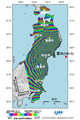 陸域観測技術衛星「だいち」(ALOS)搭載のLバンド合成開口レーダ(PALSAR；パルサー)により2011年4月18日までに実施した東日本大震災地殻変動観測の結果(昇交軌道のみ)