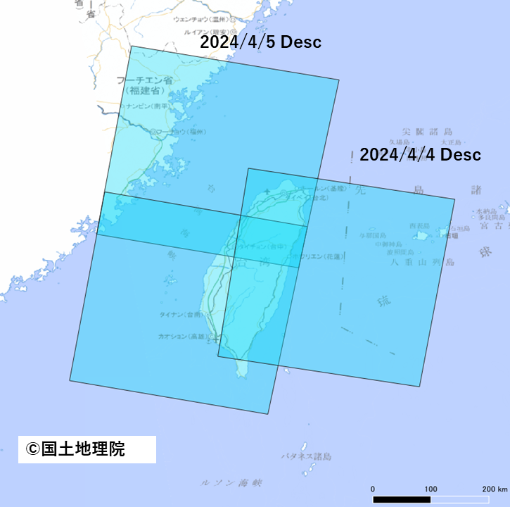 図1：ALOS-2観測実績