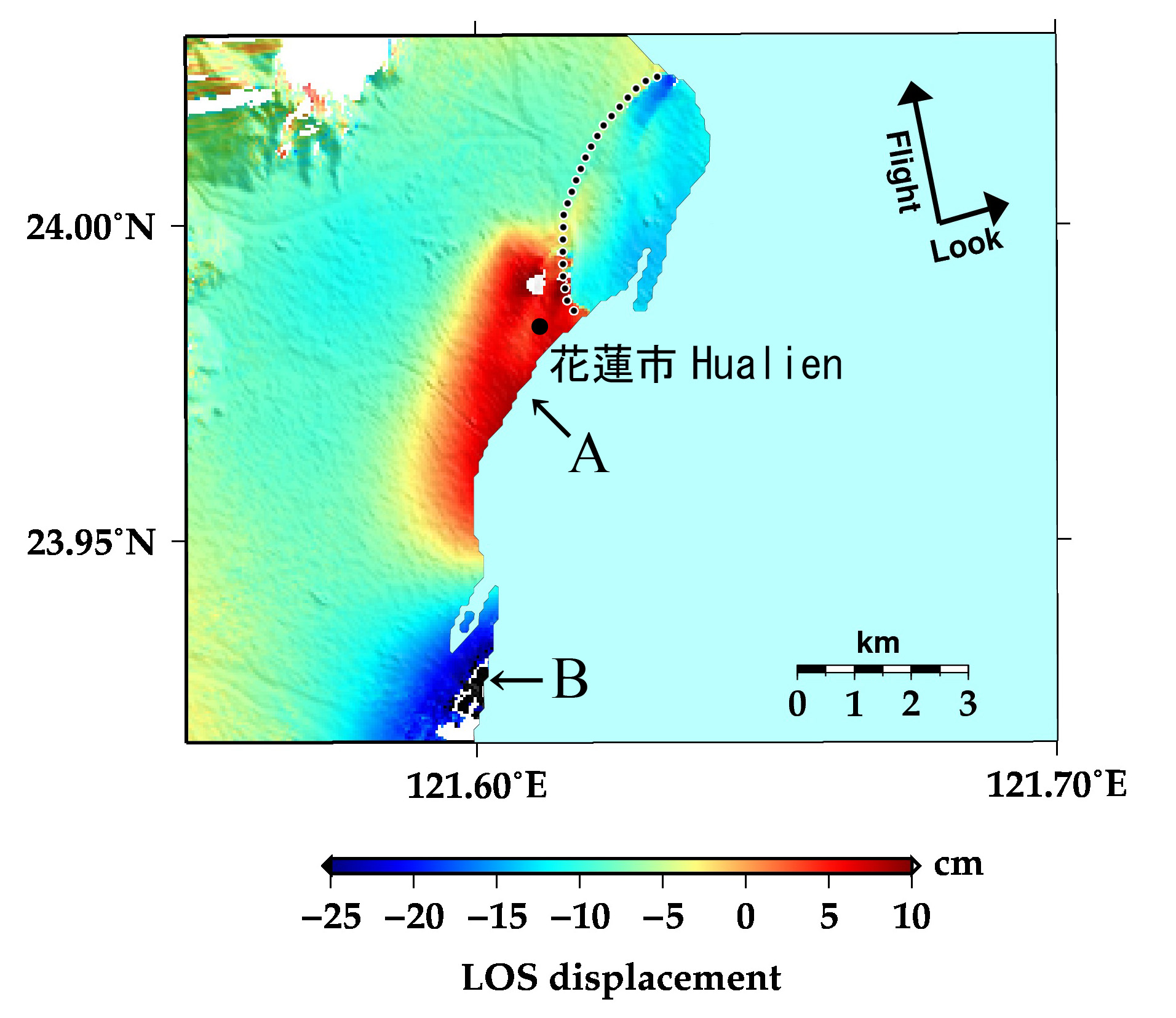 台湾・花蓮地震の観測結果