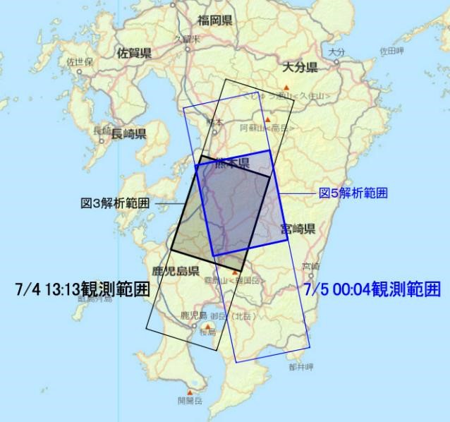 図1：「だいち2号」PALSAR-2の観測範囲