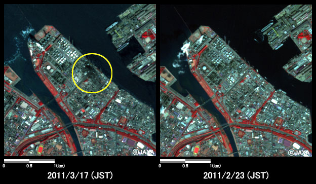 図20: 千葉県市原市の石油製油所の様子(約3km×3kmのエリア)