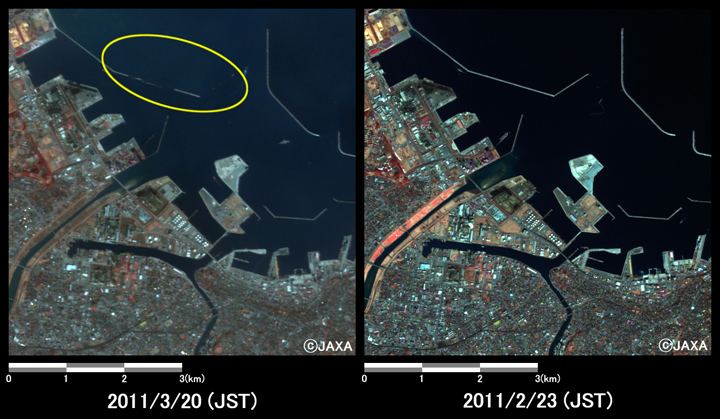 図2: 八戸港付近の様子(約6km×6kmのエリア)