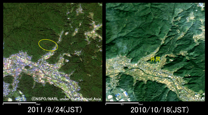 図3: 岐阜県御嵩町井尻周辺の様子