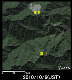 災害前2009年2月15日観測(ALOS)