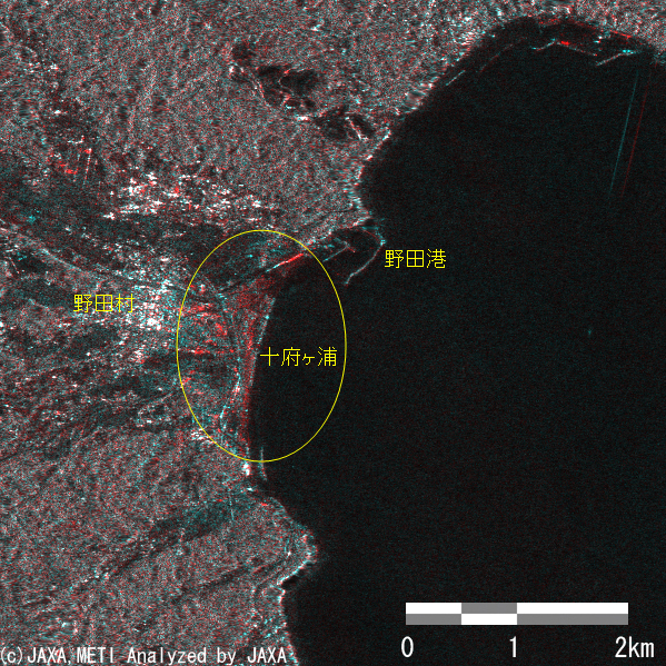 図4(b): 野田村周辺の拡大図