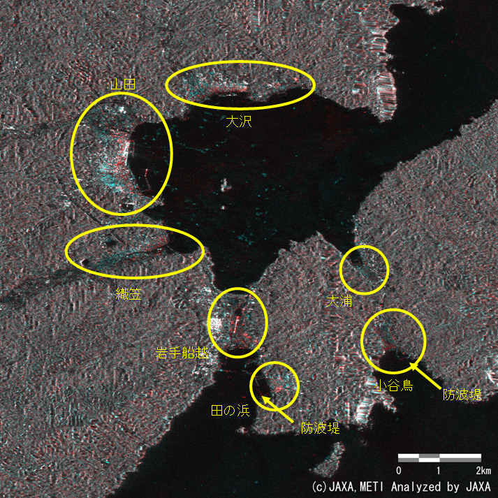 図4(i): 山田町周辺の拡大図 (クリックで拡大画像へ)