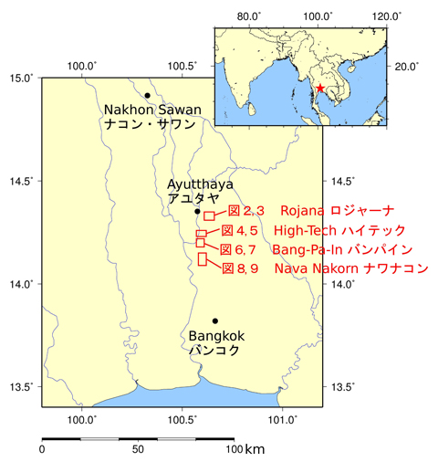 図１：観測領域の位置図